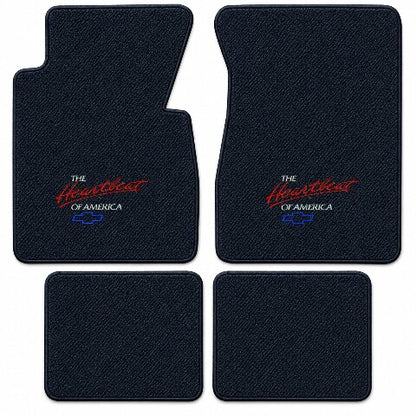 1955-1957 Chevy Bel Air Daytona Floor Mats with Embroidered Logo Choices - 4-Piece - product details image 4