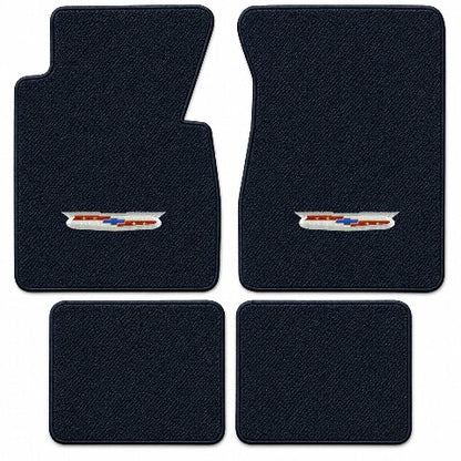 1955-1957 Chevy Bel Air Daytona Floor Mats with Embroidered Logo Choices - 4-Piece - product details image 5