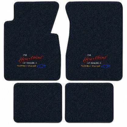 1955-1957 Chevy Bel Air Daytona Floor Mats with Embroidered Logo Choices - 4-Piece - product details image 6