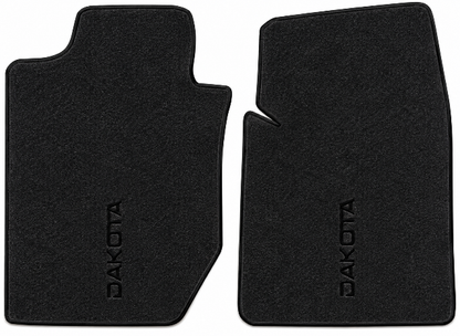 1997-04 Dodge Dakota Reg Cab/Ext Cab Floor Mats with Embroidered Logo Choices Front - 2-Piece - product details image 2