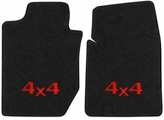 1997-04 Dodge Dakota Reg Cab/Ext Cab Floor Mats with Embroidered Logo Choices Front - 2-Piece - product details image 3