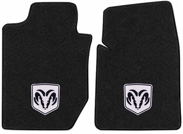 1997-04 Dodge Dakota Reg Cab/Ext Cab Floor Mats with Embroidered Logo Choices Front - 2-Piece - product details image 4