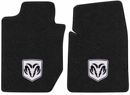 1997-04 Dodge Dakota Reg Cab/Ext Cab Floor Mats with Embroidered Logo Choices Front - 2-Piece - product details image 4