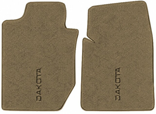 1997-04 Dodge Dakota Reg Cab/Ext Cab Floor Mats with Embroidered Logo Choices Front - 2-Piece - product image