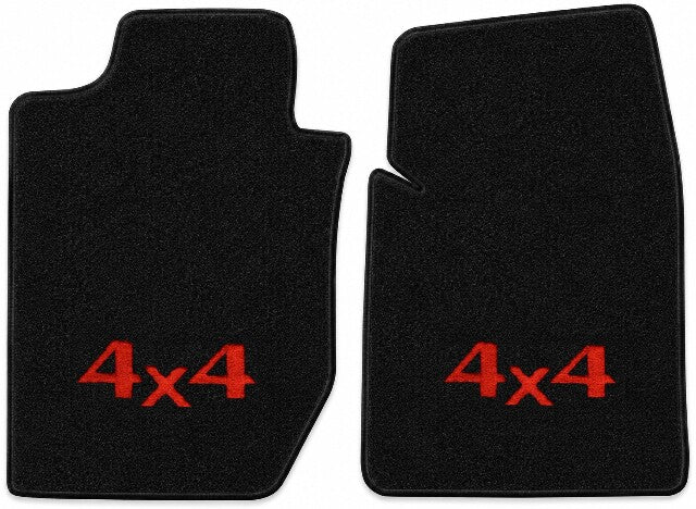 1987-1996 Dodge Dakota Cutpile Floor Mats with Embroidered Logo Choices Front - 2-Piece - product details image 4