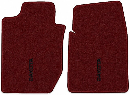 1987-1996 Dodge Dakota Cutpile Floor Mats with Embroidered Logo Choices Front - 2-Piece - product image