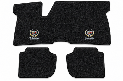 1971-1973 Cadillac Eldorado Frt & Rrs Loop Floor Mats with Embroidered Logo Choices - 3-Piece - product details image 2