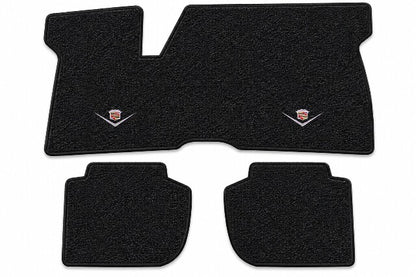 1971-1973 Cadillac Eldorado Frt & Rrs Loop Floor Mats with Embroidered Logo Choices - 3-Piece - product details image 3