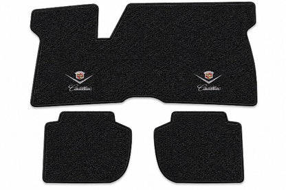 1971-1973 Cadillac Eldorado Frt & Rrs Loop Floor Mats with Embroidered Logo Choices - 3-Piece - product details image 4