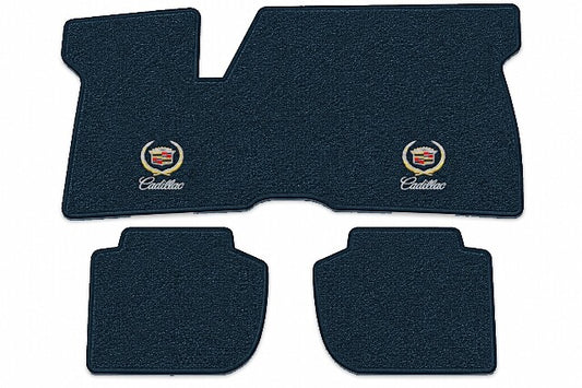 1971-1973 Cadillac Eldorado Frt & Rrs Loop Floor Mats with Embroidered Logo Choices - 3-Piece - product image