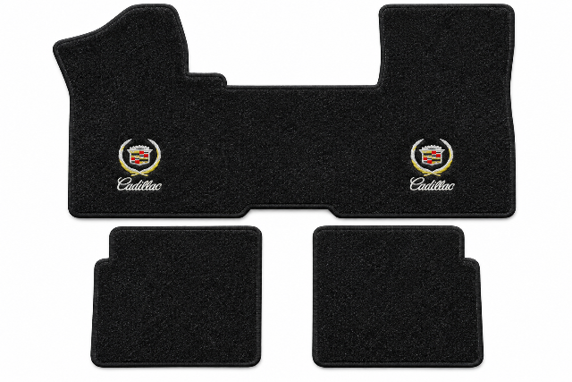1979-85 Cadillac Eldorado w/o Console Frt & Rrs Floor Mats with Embroidered Logo Choices - 3-Piece - product details image 2