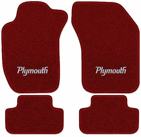 1991-1994 Plymouth Laser Cutpile Floor Mats with Embroidered Logo Choices - 4-Piece - product image