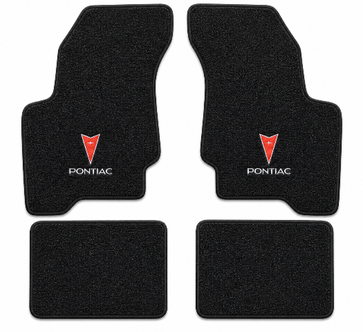 1992-1998 Pontiac Grand Am Cutpile Floor Mats with Embroidered Logo Choices - 4-Piece - product details image 2