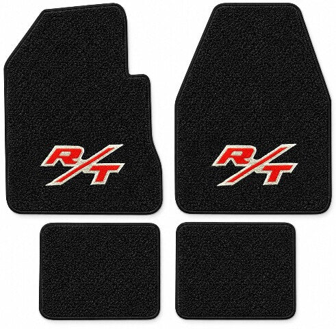 1966-1970 Dodge Charger 4spd Loop Floor Mats with Embroidered Logo Choices - 4-Piece - product details image 14