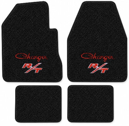 1966-1970 Dodge Charger 4spd Loop Floor Mats with Embroidered Logo Choices - 4-Piece - product details image 16