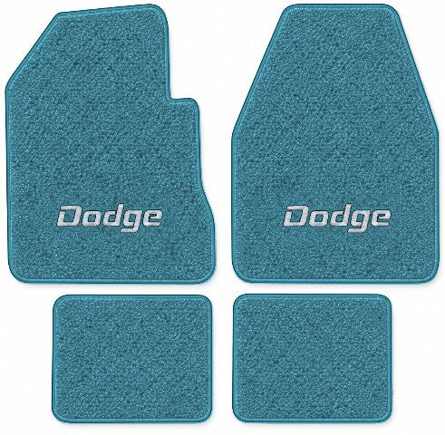 1969 Dodge Charger Daytona 4spd Loop Floor Mats with Embroidered Logo Choices - 4-Piece - product image