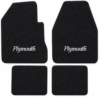 1967-1970 Plymouth GTX 4spd Loop Floor Mats with Embroidered Logo Choices - 4-Piece - product details image 3