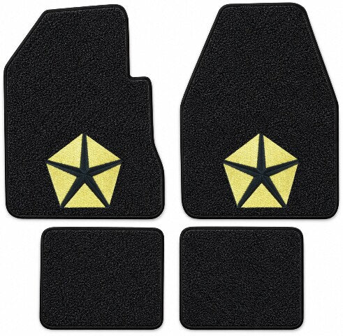 1967-1970 Plymouth GTX 4spd Loop Floor Mats with Embroidered Logo Choices - 4-Piece - product details image 4