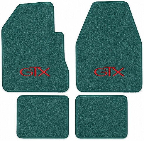 1967-1970 Plymouth GTX 4spd Loop Floor Mats with Embroidered Logo Choices - 4-Piece - product image