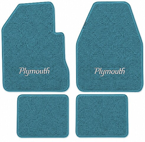 1970 Plymouth Superbird 4spd Loop Floor Mats with Embroidered Logo Choices - 4-Piece - product image