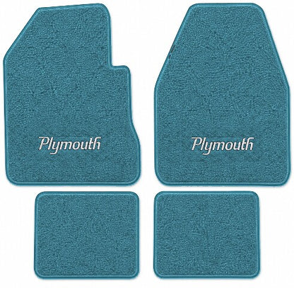 1970 Plymouth Superbird 4spd Loop Floor Mats with Embroidered Logo Choices - 4-Piece - product image