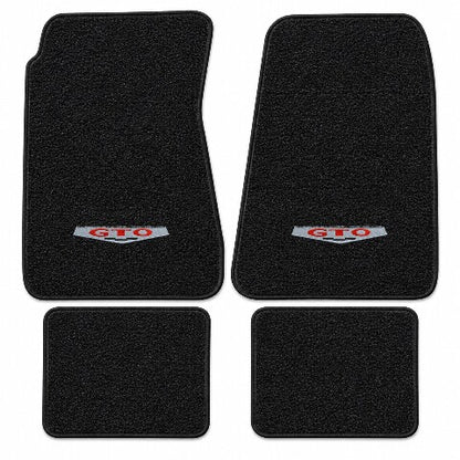 1968-1972 Pontiac GTO 4spd Loop Floor Mats with Embroidered Logo Choices - 4-Piece - product details image 5