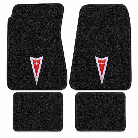 1968-1972 Pontiac GTO 4spd Loop Floor Mats with Embroidered Logo Choices - 4-Piece - product details image 3