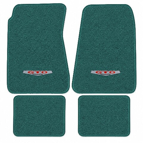 1968-1972 Pontiac GTO 4spd Loop Floor Mats with Embroidered Logo Choices - 4-Piece - product image