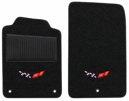 1997-2007 Chevy Corvette Truvette Floor Mats with Embroidered Logo Choices with Heel Pad - 2-Piece - product details image 5