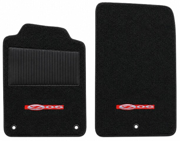 1997-2007 Chevy Corvette Truvette Floor Mats with Embroidered Logo Choices with Heel Pad - 2-Piece - product details image 17
