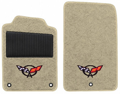 1997-2007 Chevy Corvette Truvette Floor Mats with Embroidered Logo Choices with Heel Pad - 2-Piece - product details image 12