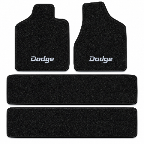 1996-2000 Dodge Caravan Cutpile Floor Mats with Embroidered Logo Choices - 4-Piece - product details image 2