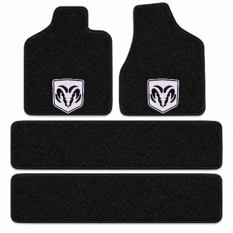 1996-2000 Dodge Caravan Cutpile Floor Mats with Embroidered Logo Choices - 4-Piece - product details image 3
