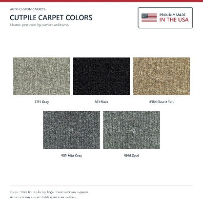 1996-2000 Dodge Caravan Cutpile Floor Mats with Embroidered Logo Choices - 4-Piece - product details image 7