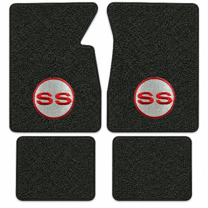 1959-1962 Chevy Impala Tuxedo Floor Mats with Embroidered Logo Choices - 4-Piece - product details image 4