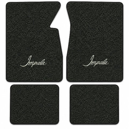 1959-1962 Chevy Impala Tuxedo Floor Mats with Embroidered Logo Choices - 4-Piece - product details image 6