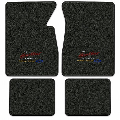 1959-1962 Chevy Impala Tuxedo Floor Mats with Embroidered Logo Choices - 4-Piece - product details image 8