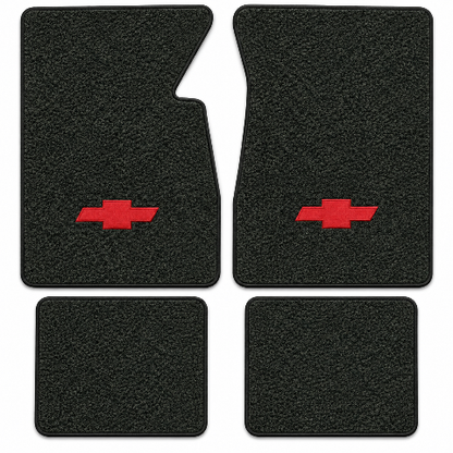 1959-1962 Chevy Impala Tuxedo Floor Mats with Embroidered Logo Choices - 4-Piece - product details image 15