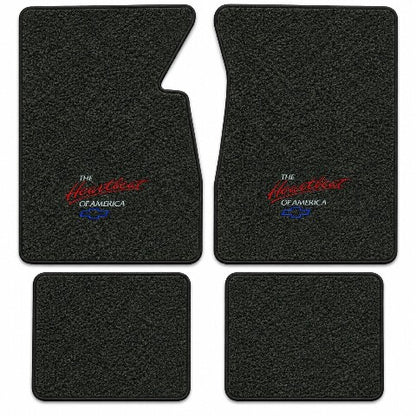 1959-1962 Chevy Impala Tuxedo Floor Mats with Embroidered Logo Choices - 4-Piece - product details image 16
