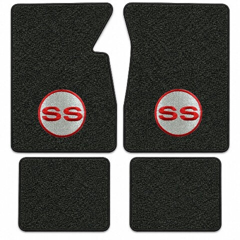 1959-1962 Chevy Impala Tuxedo Floor Mats with Embroidered Logo Choices - 4-Piece - product details image 17