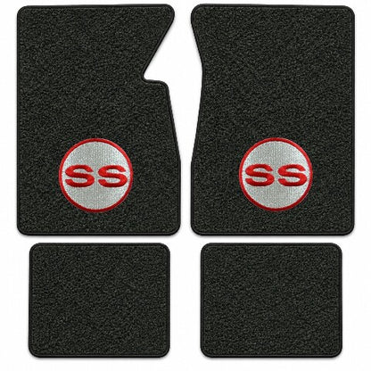 1959-1962 Chevy Impala Tuxedo Floor Mats with Embroidered Logo Choices - 4-Piece - product details image 17
