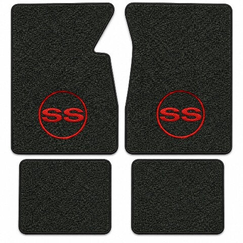 1959-1962 Chevy Impala Tuxedo Floor Mats with Embroidered Logo Choices - 4-Piece - product details image 18