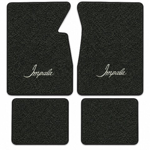 1959-1962 Chevy Impala Tuxedo Floor Mats with Embroidered Logo Choices - 4-Piece - product details image 19