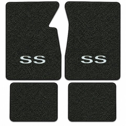 1959-1962 Chevy Impala Tuxedo Floor Mats with Embroidered Logo Choices - 4-Piece - product details image 20