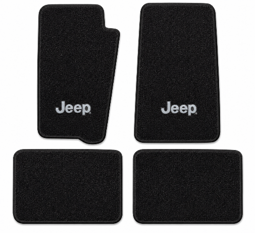 1993-1995 Jeep Grand Cherokee Cutpile Floor Mats with Embroidered Logo Choices - 4-Piece - product details image 2
