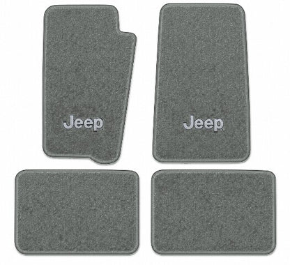 1993-1995 Jeep Grand Cherokee Cutpile Floor Mats with Embroidered Logo Choices - 4-Piece - product image