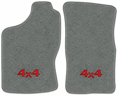 1989-1994 Nissan D21 Cutpile Floor Mats with Embroidered Logo Choices - 2-Piece - product image
