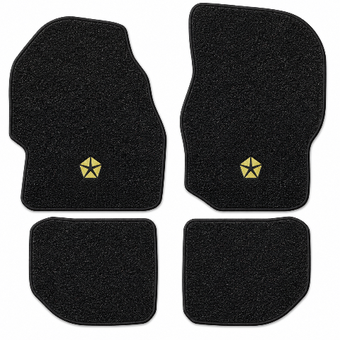 1978-1981 Chrysler Town & Country Cutpile Floor Mats with Embroidered Logo Choices - 4-Piece - product details image 2