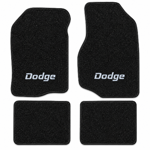 1982-1983 Dodge 400 2DR/4DR Cutpile Floor Mats with Embroidered Logo Choices - 4-Piece - product details image 2