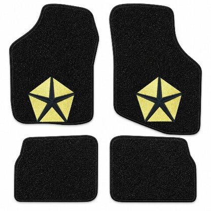 1989-1991 Dodge Colt Cutpile Floor Mats with Embroidered Logo Choices - 4-Piece - product details image 2